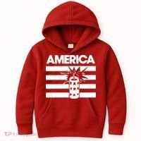 America Firework 4th Of July Flag Kids Hoodie thumb 0