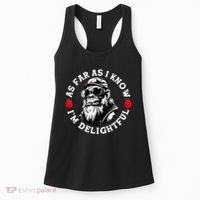 As Far As I Know I'm Delightful Funny Monkey Saying Quote  Women's Tank Top thumb 0