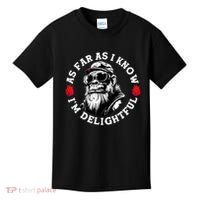As Far As I Know I'm Delightful Funny Monkey Saying Quote  Kids T-Shirt thumb 0