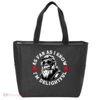 As Far As I Know I'm Delightful Funny Monkey Saying Quote  Tote Bag thumb 0