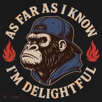 As Far As I Know I'm Delightful Gorilla Doggie Tank thumb 4