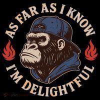 As Far As I Know I'm Delightful Gorilla Apron thumb 3
