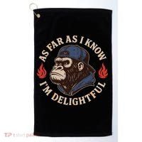As Far As I Know I'm Delightful Gorilla Golf Towel thumb 0