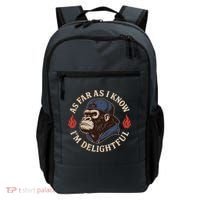 As Far As I Know I'm Delightful Gorilla Backpack thumb 0