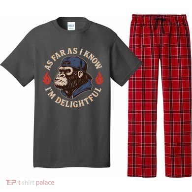 As Far As I Know I'm Delightful Gorilla Pajama Set