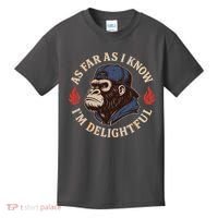 As Far As I Know I'm Delightful Gorilla Kids T-Shirt thumb 0