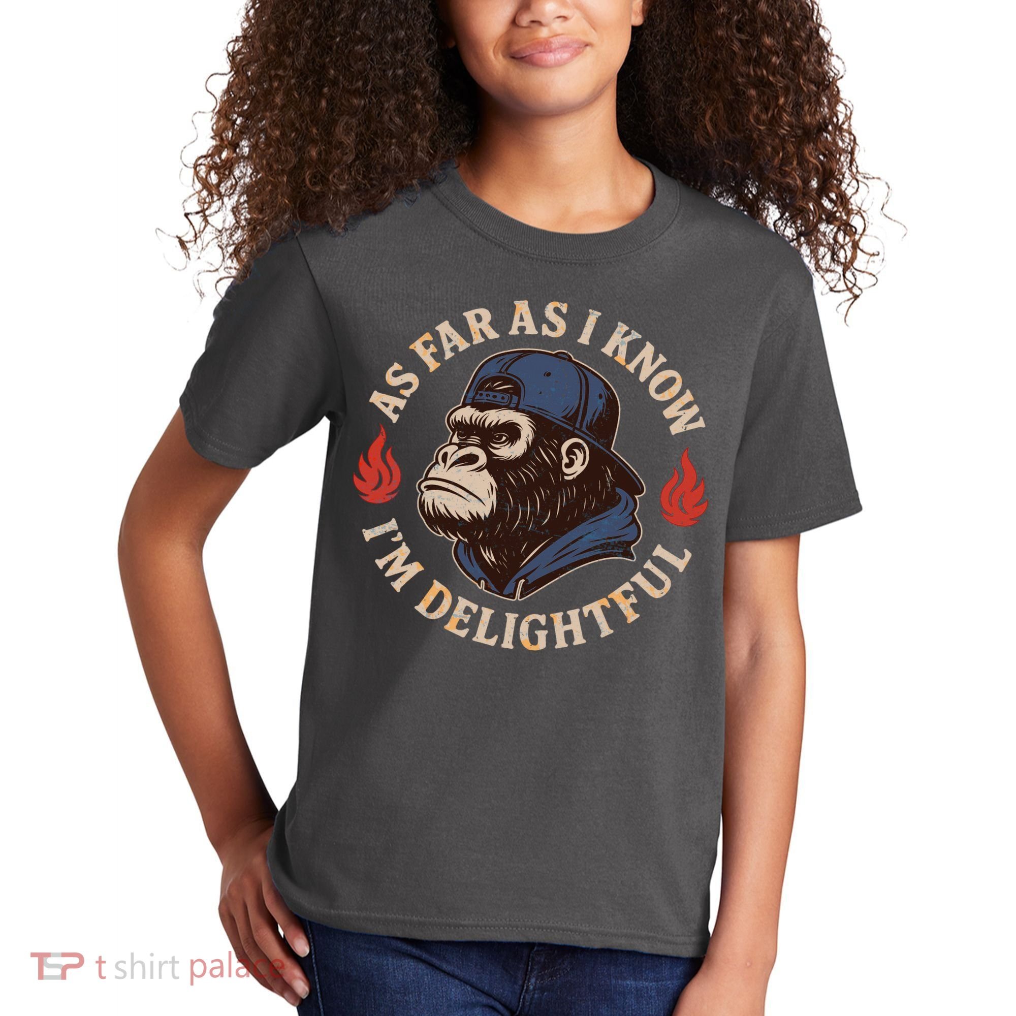 As Far As I Know I'm Delightful Gorilla Kids T-Shirt