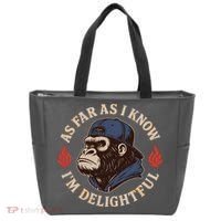 As Far As I Know I'm Delightful Gorilla Tote Bag thumb 0
