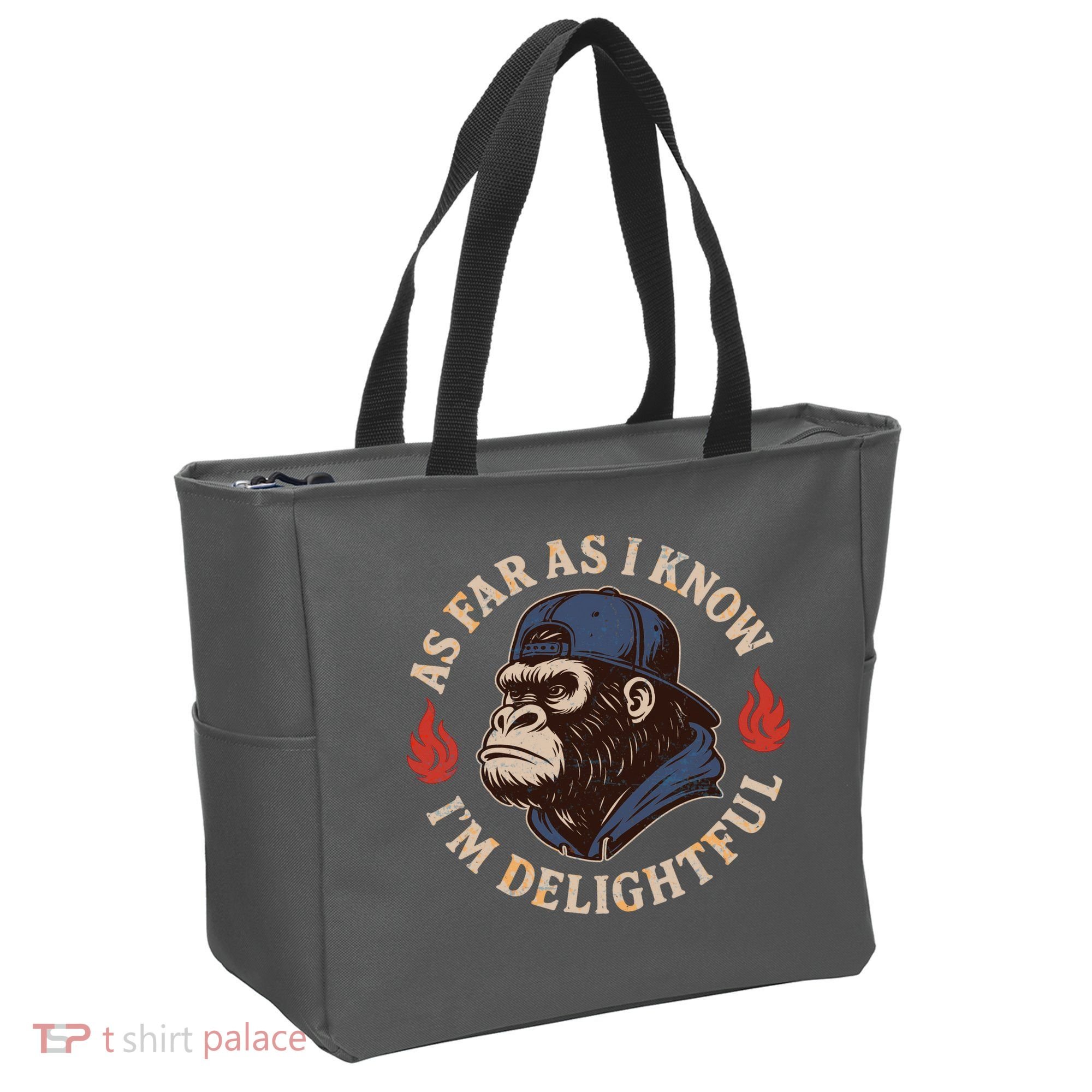 As Far As I Know I'm Delightful Gorilla Tote Bag