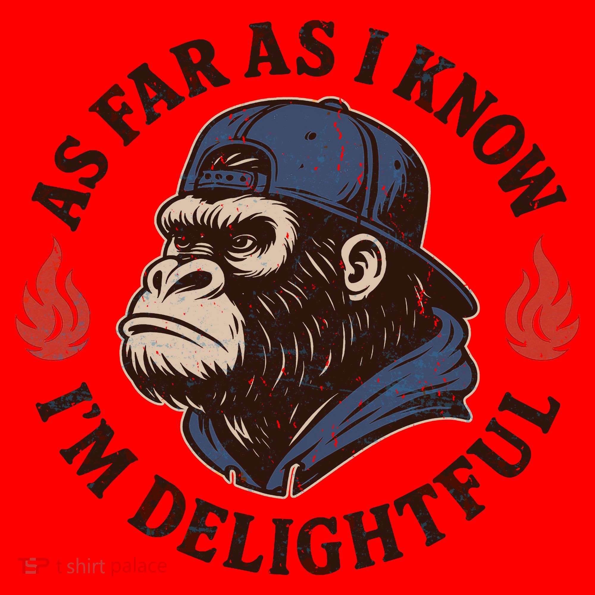 As Far As I Know I'm Delightful Gorilla Santa Hat