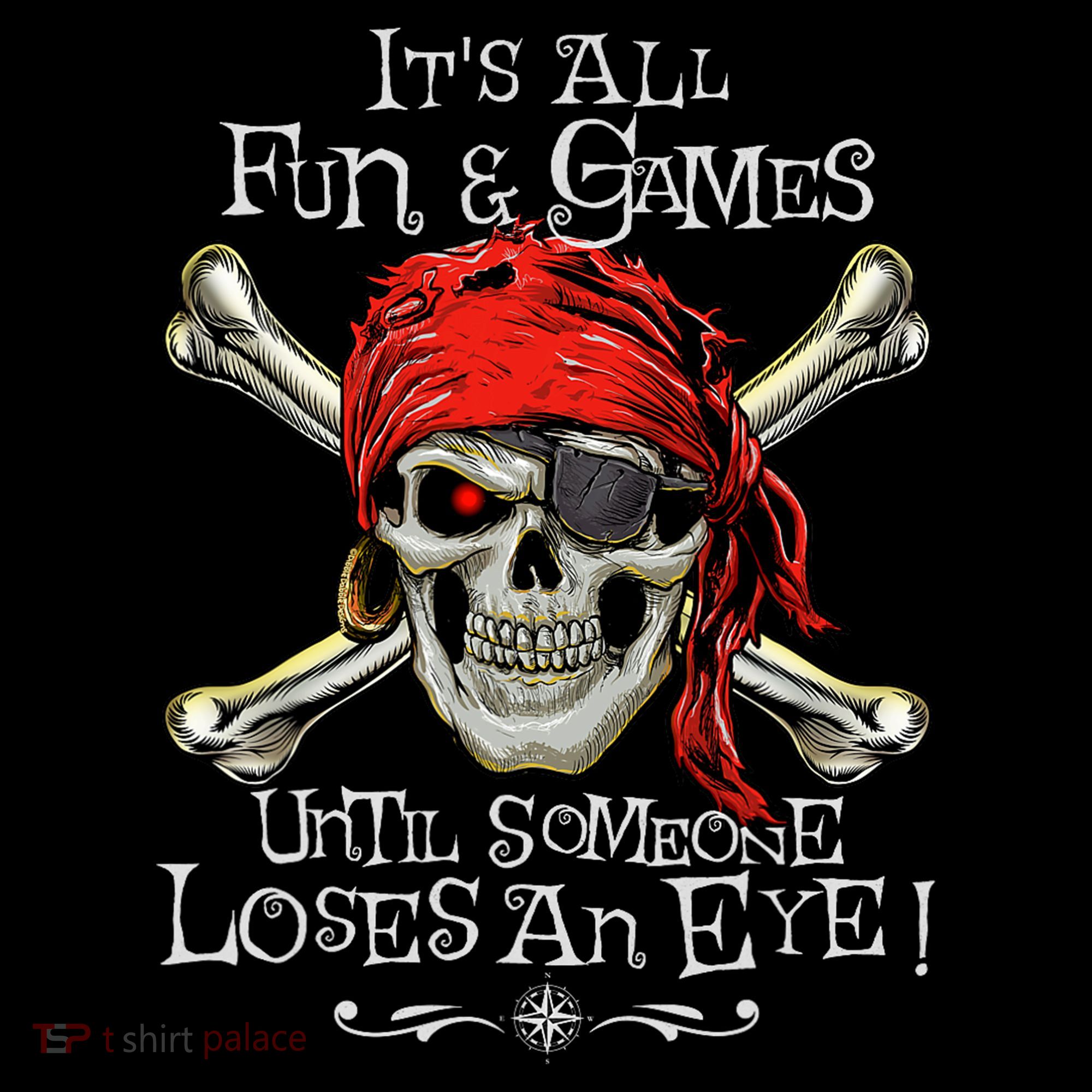 All Fun And Games Until Someone Loses An Eye Funny Pirate Women's Hoodie
