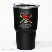 All Fun And Games Until Someone Loses An Eye Funny Pirate Tumbler thumb 0
