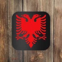 Albania Flag Albanian Eagle Coaster thumb 0