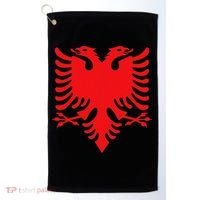 Albania Flag Albanian Eagle Golf Towel thumb 0