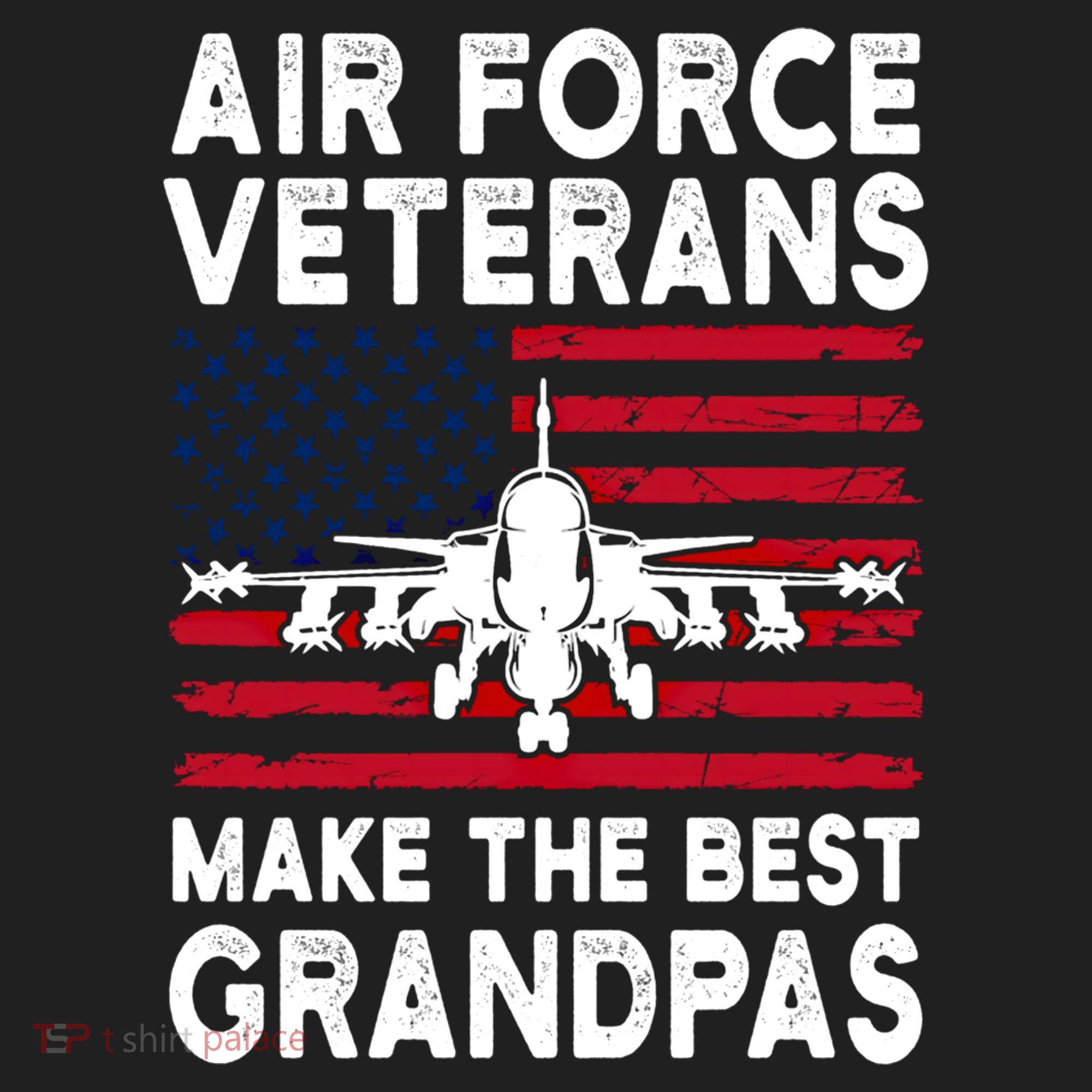 American Flag Air Force Veteran Makes Best Grandpa Gift Beanie
