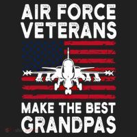 American Flag Air Force Veteran Makes Best Grandpa Gift Hat thumb 2