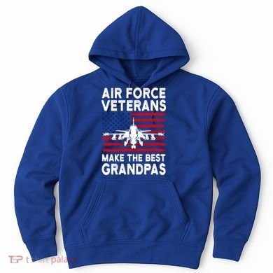 American Flag Air Force Veteran Makes Best Grandpa Gift Hoodie