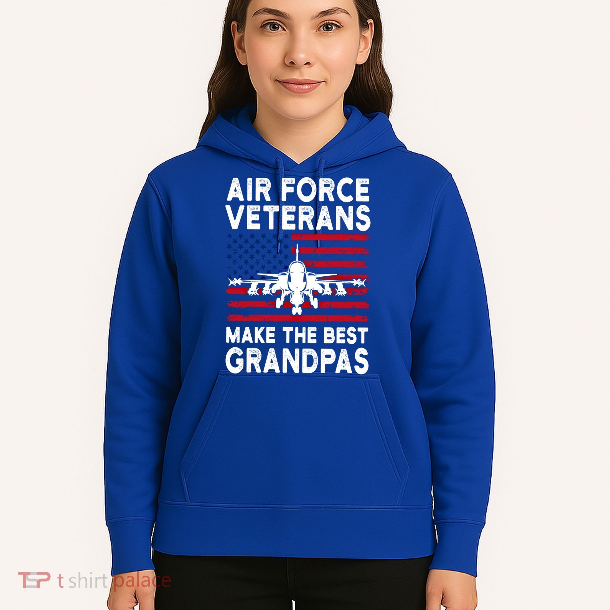 American Flag Air Force Veteran Makes Best Grandpa Gift Hoodie
