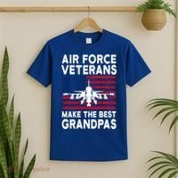 American Flag Air Force Veteran Makes Best Grandpa Gift T-Shirt thumb 2