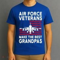 American Flag Air Force Veteran Makes Best Grandpa Gift T-Shirt thumb 3
