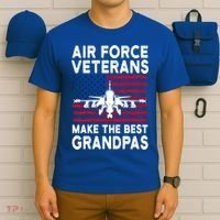 American Flag Air Force Veteran Makes Best Grandpa Gift T-Shirt thumb 6
