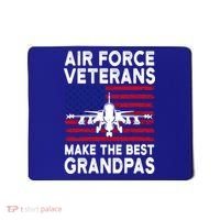 American Flag Air Force Veteran Makes Best Grandpa Gift Mousepad thumb 0