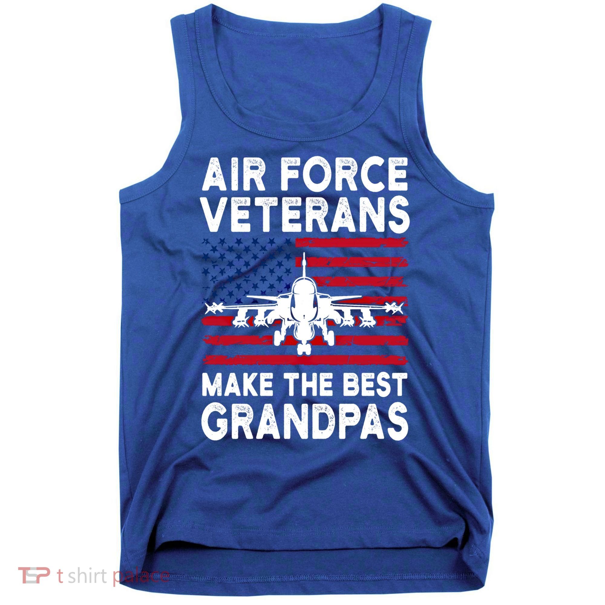 American Flag Air Force Veteran Makes Best Grandpa Gift Tank Top