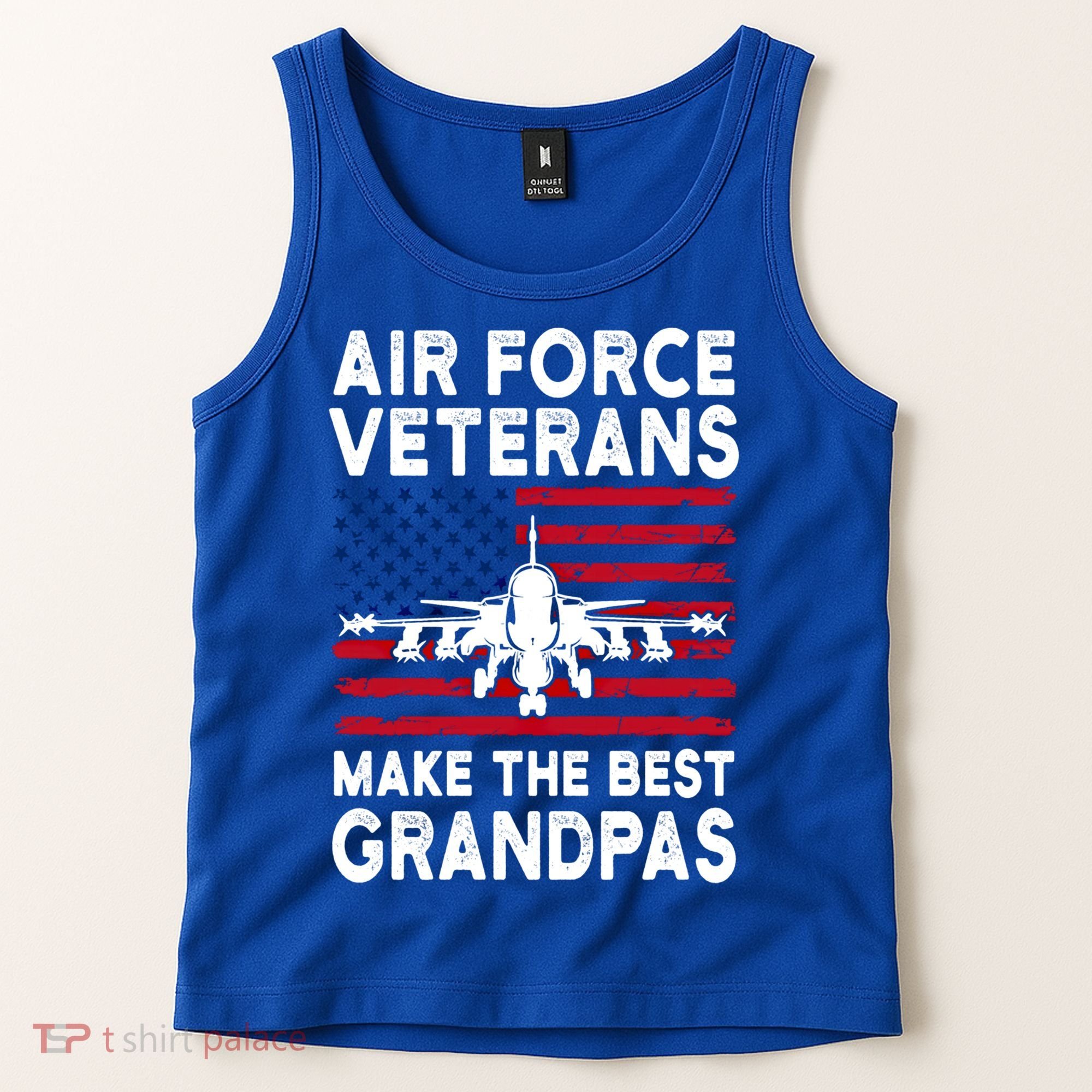 American Flag Air Force Veteran Makes Best Grandpa Gift Tank Top