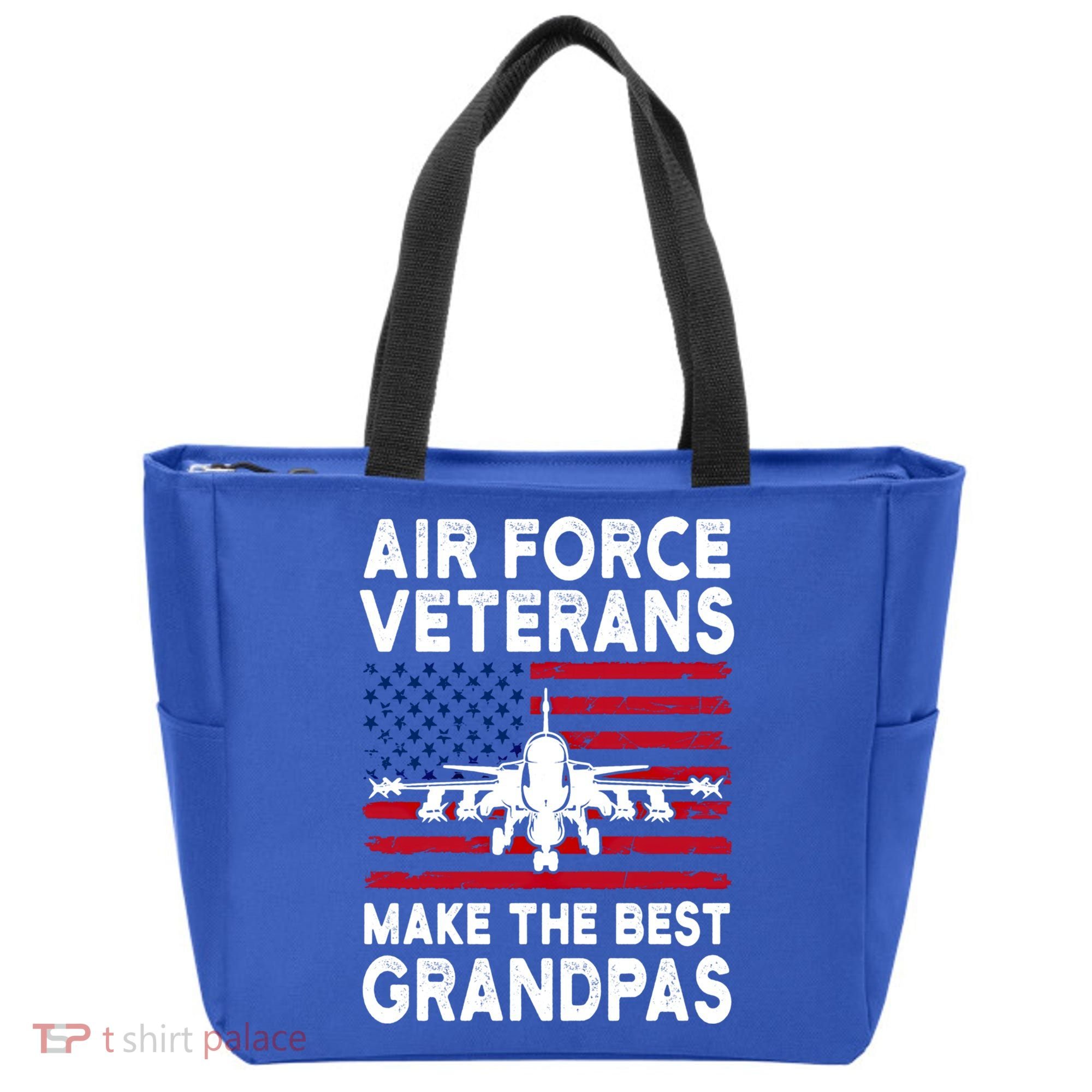 American Flag Air Force Veteran Makes Best Grandpa Gift Tote Bag