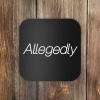Allegedly Funny Attorney Funny Lawyer Coaster thumb 0
