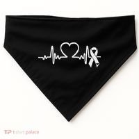 Atrial Fibrillation American Heart Disease Awareness USA-Made Doggie Bandana thumb 0
