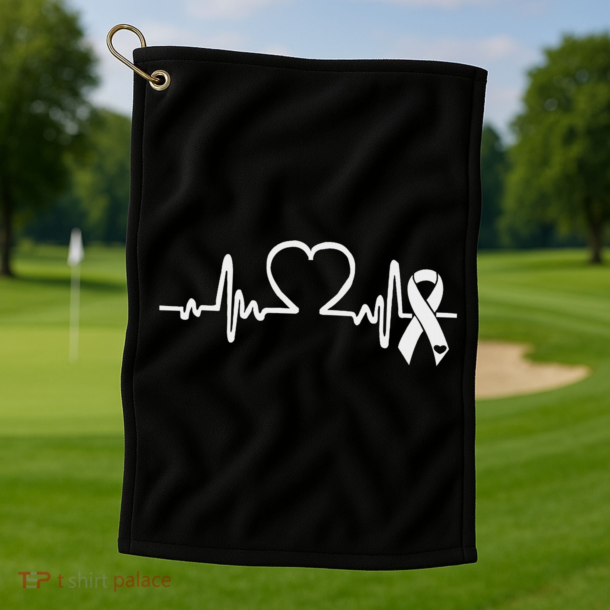 Atrial Fibrillation American Heart Disease Awareness Golf Towel