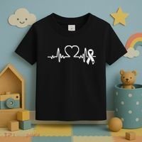 Atrial Fibrillation American Heart Disease Awareness Toddler T-Shirt thumb 3