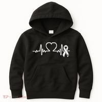 Atrial Fibrillation American Heart Disease Awareness Kids Hoodie thumb 0