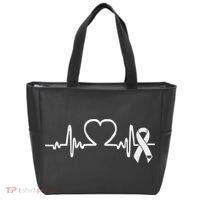 Atrial Fibrillation American Heart Disease Awareness Tote Bag thumb 0