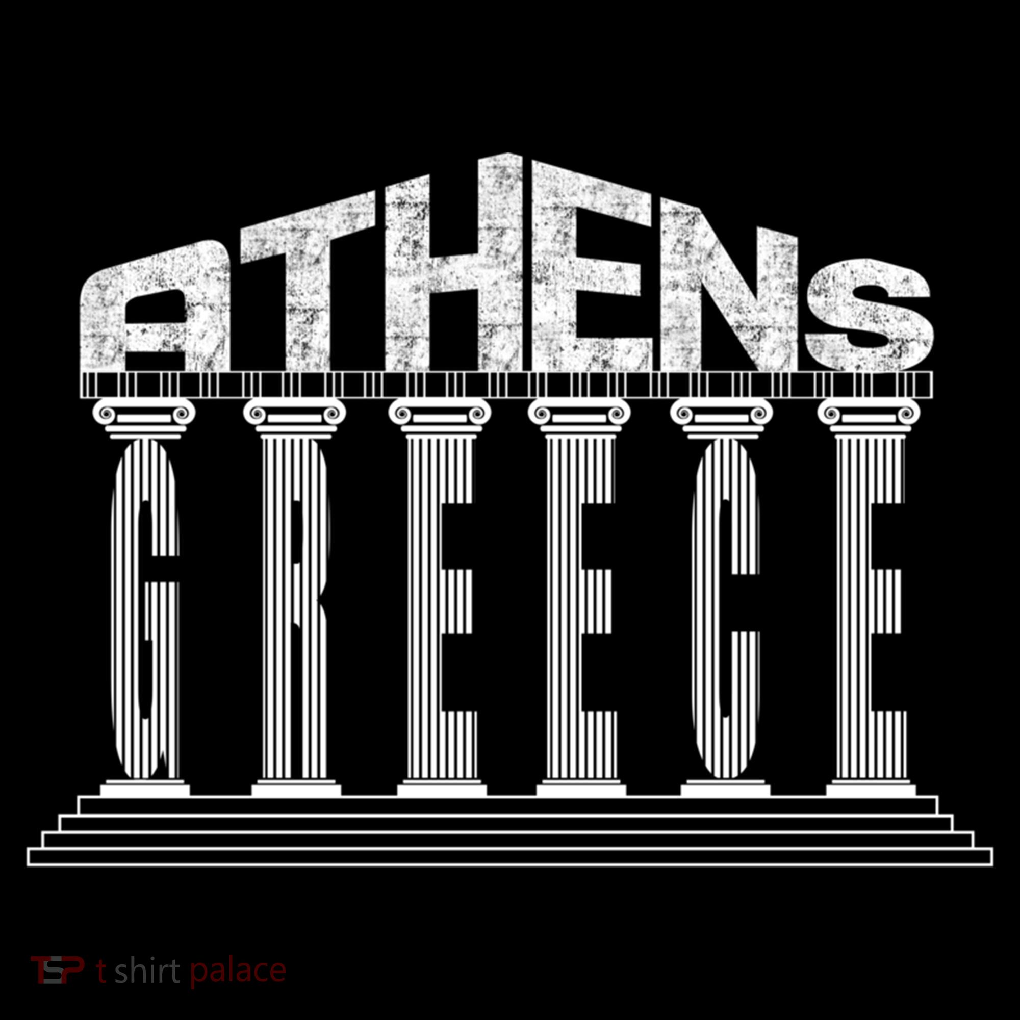 Athens Funny Acropolis Greece Typography Traveler Souvenir Cool Gift Women's Hoodie