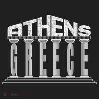 Athens Funny Acropolis Greece Typography Traveler Souvenir Cool Gift Hat thumb 2
