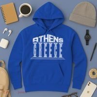 Athens Funny Acropolis Greece Typography Traveler Souvenir Cool Gift Hoodie thumb 3