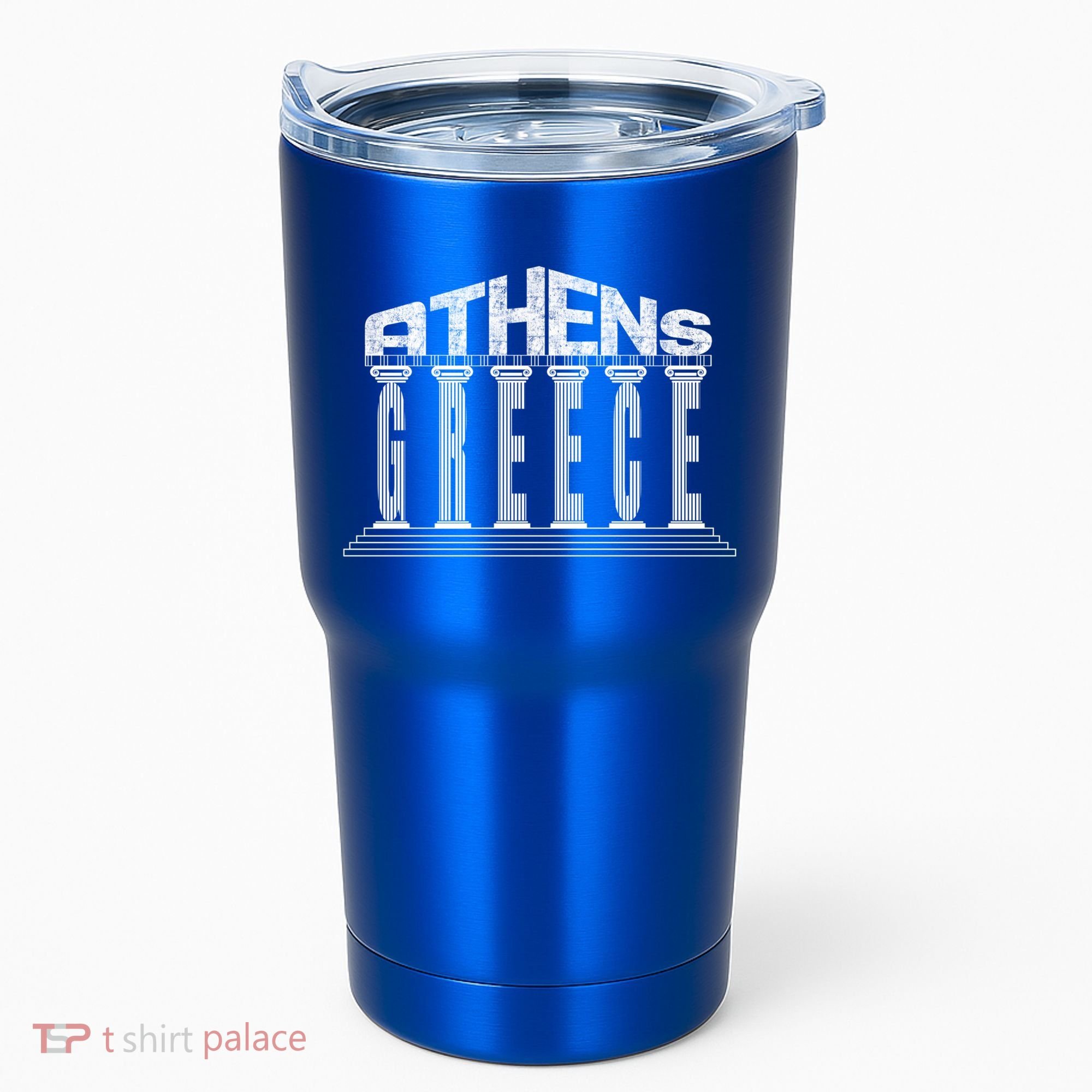 Athens Funny Acropolis Greece Typography Traveler Souvenir Cool Gift Tumbler