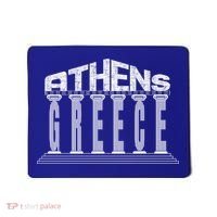 Athens Funny Acropolis Greece Typography Traveler Souvenir Cool Gift Mousepad thumb 0