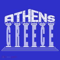 Athens Funny Acropolis Greece Typography Traveler Souvenir Cool Gift Mousepad thumb 1