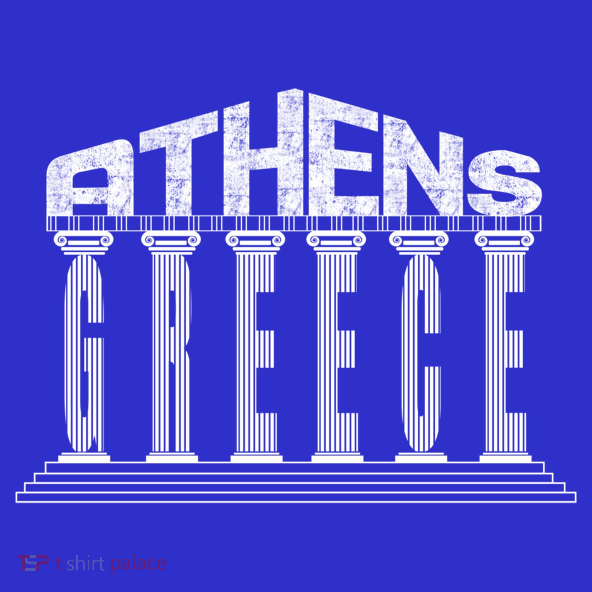 Athens Funny Acropolis Greece Typography Traveler Souvenir Cool Gift Mousepad