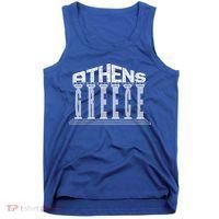 Athens Funny Acropolis Greece Typography Traveler Souvenir Cool Gift Tank Top thumb 0