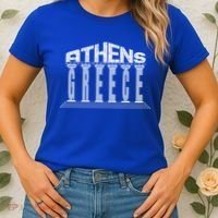Athens Funny Acropolis Greece Typography Traveler Souvenir Cool Gift Women's T-Shirt thumb 2