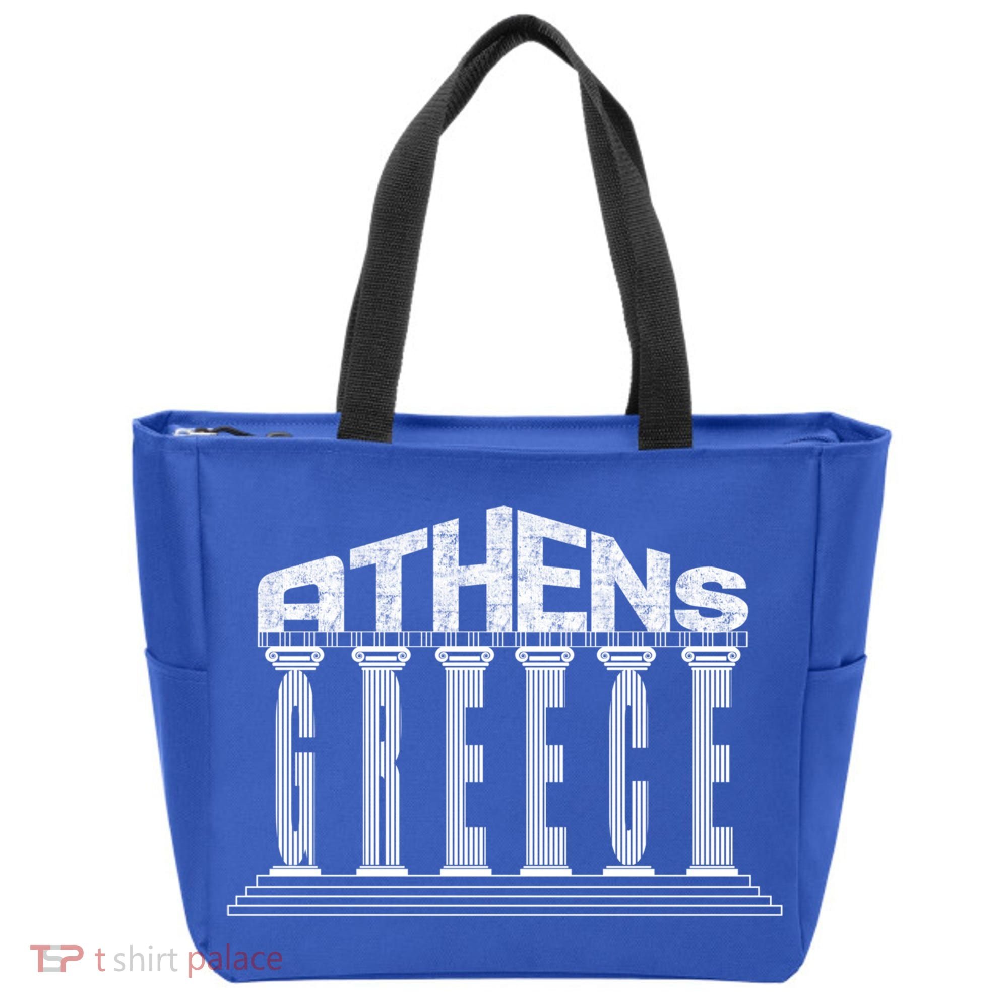 Athens Funny Acropolis Greece Typography Traveler Souvenir Cool Gift Tote Bag