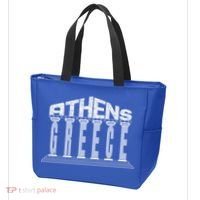 Athens Funny Acropolis Greece Typography Traveler Souvenir Cool Gift Tote Bag thumb 3