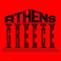 Athens Funny Acropolis Greece Typography Traveler Souvenir Cool Gift Santa Hat thumb 1