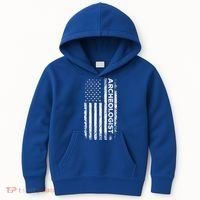 American Flag Archaeologist Funny Archaeology Gift Kids Hoodie thumb 0