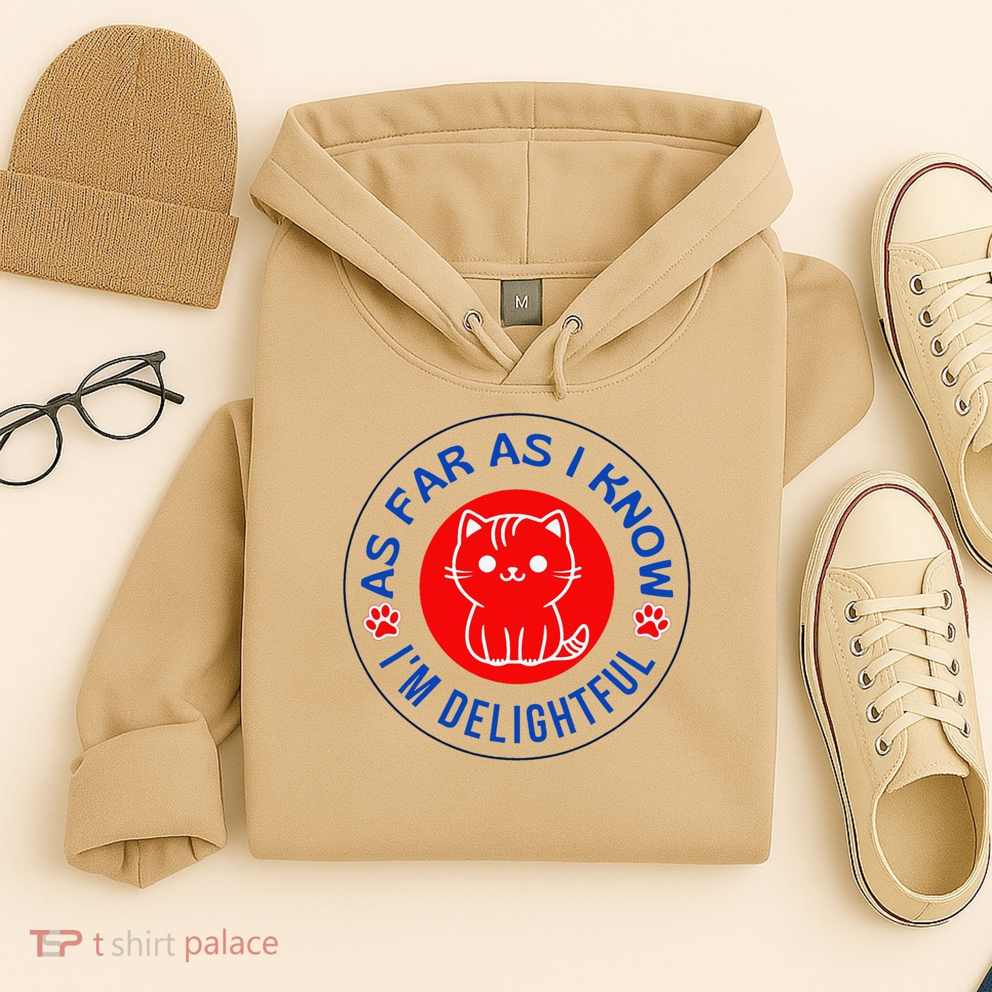 As Far As I Know Im Delightful Cute Kitty Owner Humor Hoodie