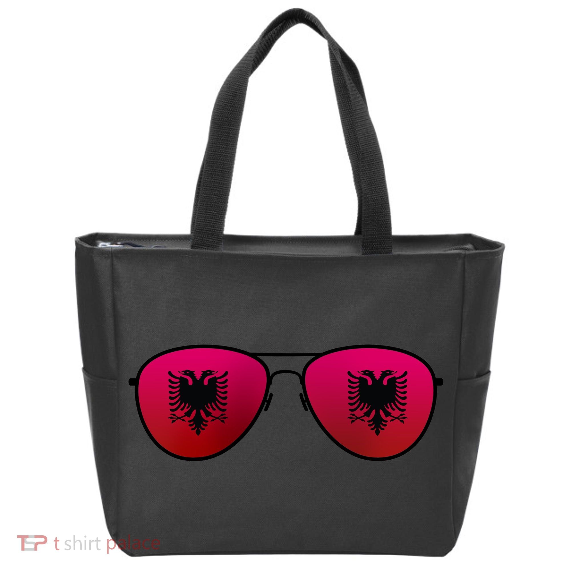 Albania Flag Aviator Sunglasses Tote Bag
